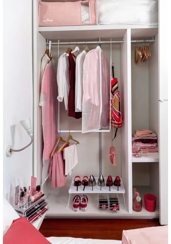 Cutie de depozitare pentru haine din plastic cu vacuum 65x45x27 cm Pink Edition – Compactor