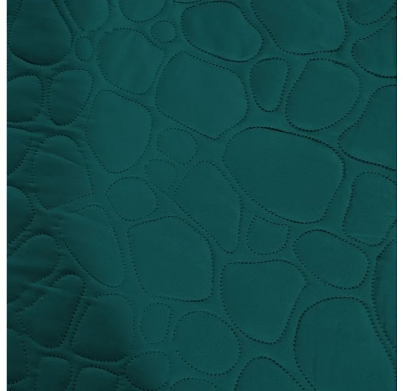 Cuvertura de pat turcoaz cu model STONE 200x220 cm