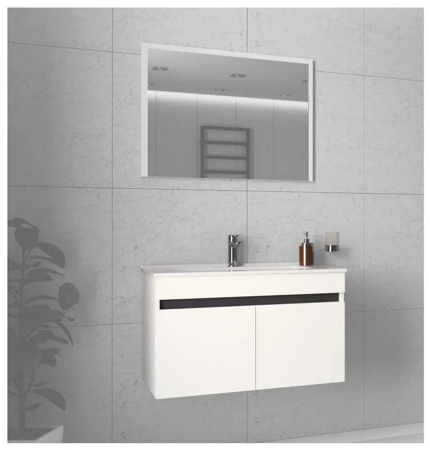 Dulap sub lavoar Puresa 80 cm, alb