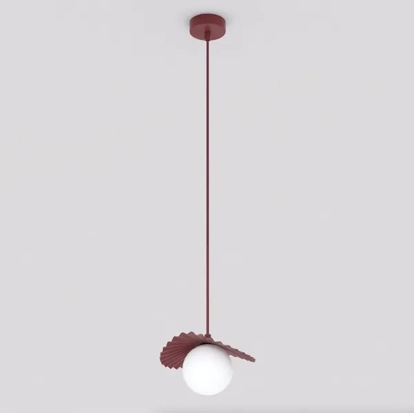 Lustră pe cablu FLORA 1xG9/8W/230V roșie