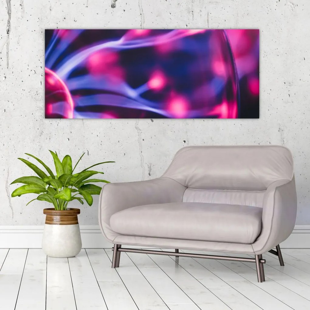 Tablou abstract mov (120x50 cm)