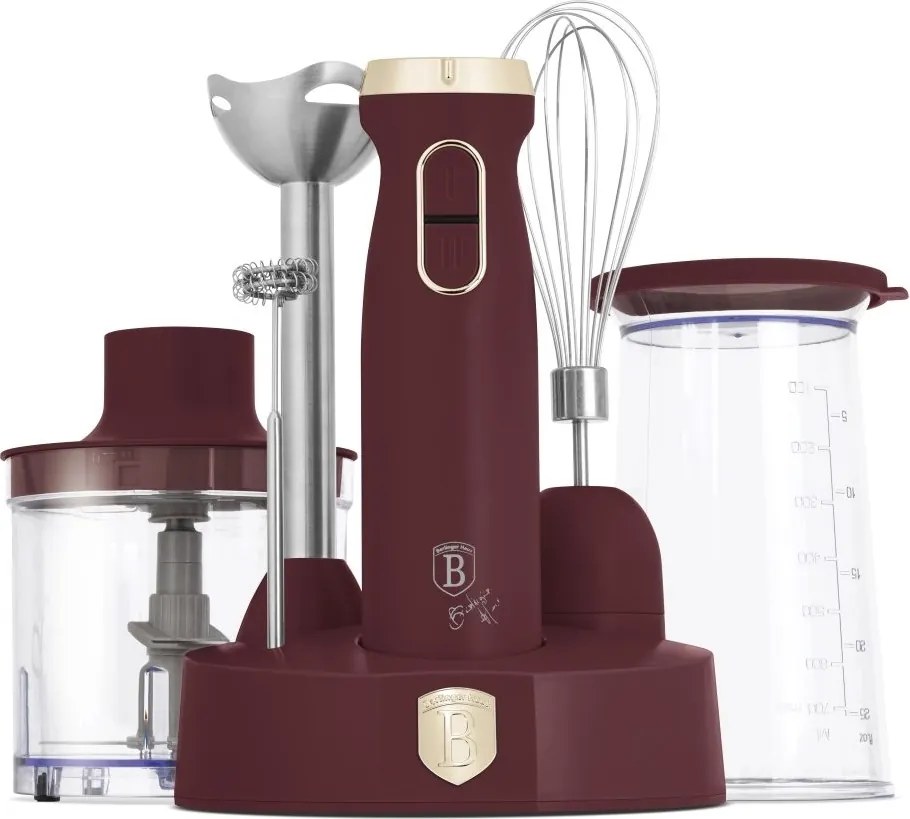 Blender de mână cu accesorii 6 în 1 Berlinger Haus, set complet, model BH 9563