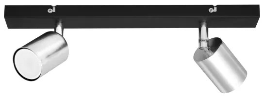 Spot LED TUNE 2xGU10/4,8W/230V crom mat/negru