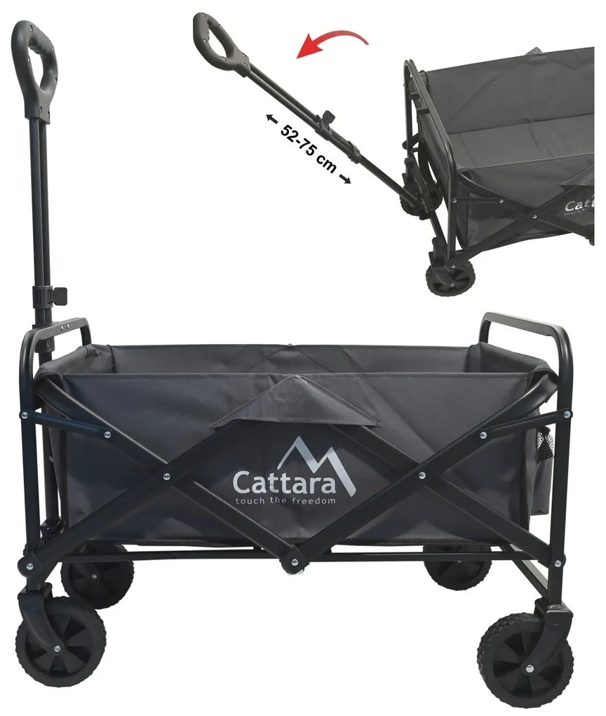 Cattara 13703 Cărucior de camping pliabil Trogir Piccolo, 94 x 77 x 54 cm, S