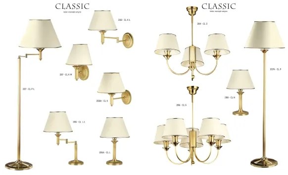 Jupiter 207-CL P L - Lampadar CLASSIC 1xE27/60W/230V