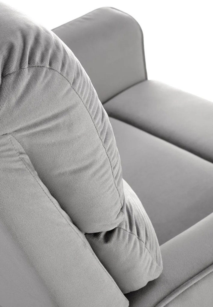 Fotoliu recliner Karim stofa gri H103 cm