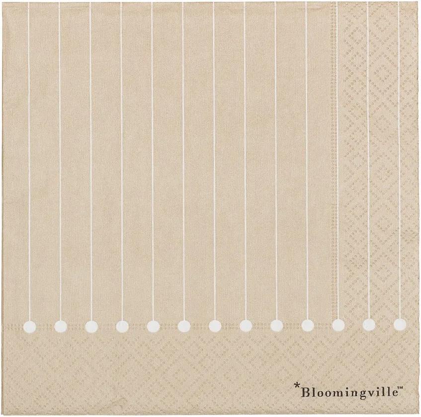 Set 20 servetele 33x33 cm Lines Bloomingville