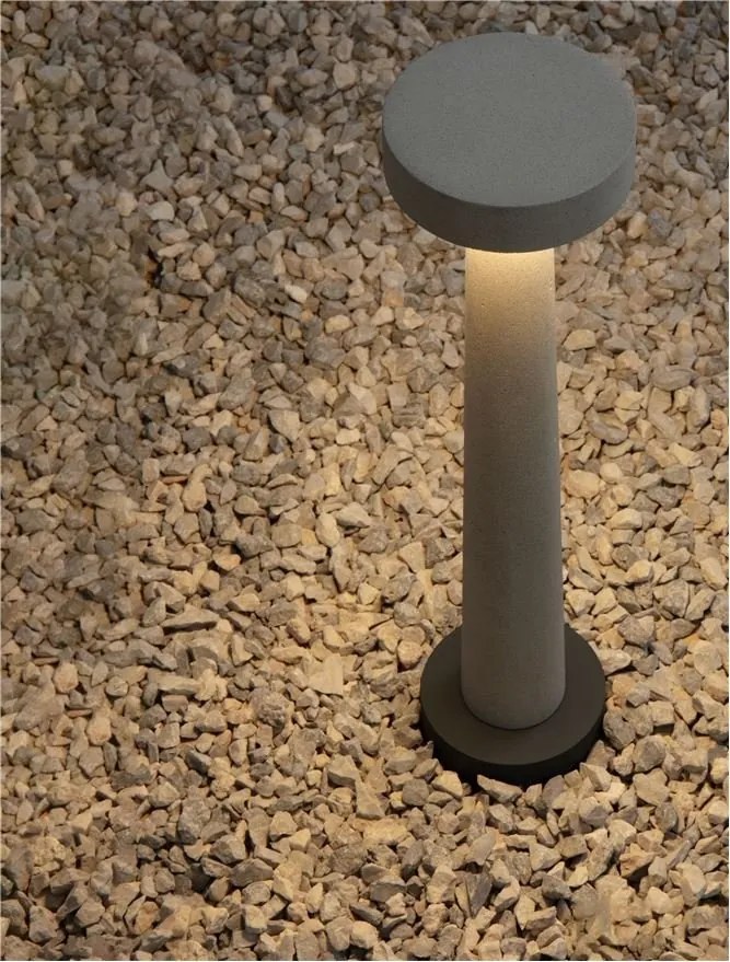 Stalp LED din ciment pentru exterior IP65 Cram White H-50cm