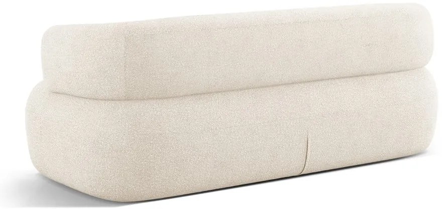 Canapea bej cu tapițerie din țesătură bouclé 178 cm Jenny – Micadoni Home