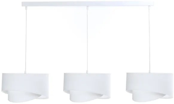 Lustră pe cablu GALAXY 3xE27/60W/230V albă