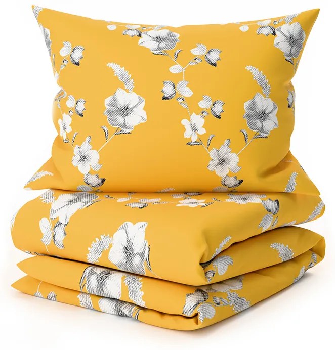 Lenjerie de pat din microfibra YELLOW ROSE galben Dimensiune lenjerie de pat: 70 x 90 cm | 140 x 220 cm