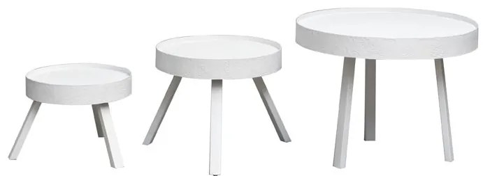 Set 3 masute laterale din metal, Zahara