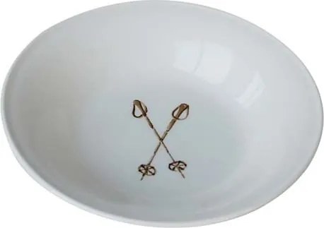 Farfurie adanca, din portelan, D17cm, Poles