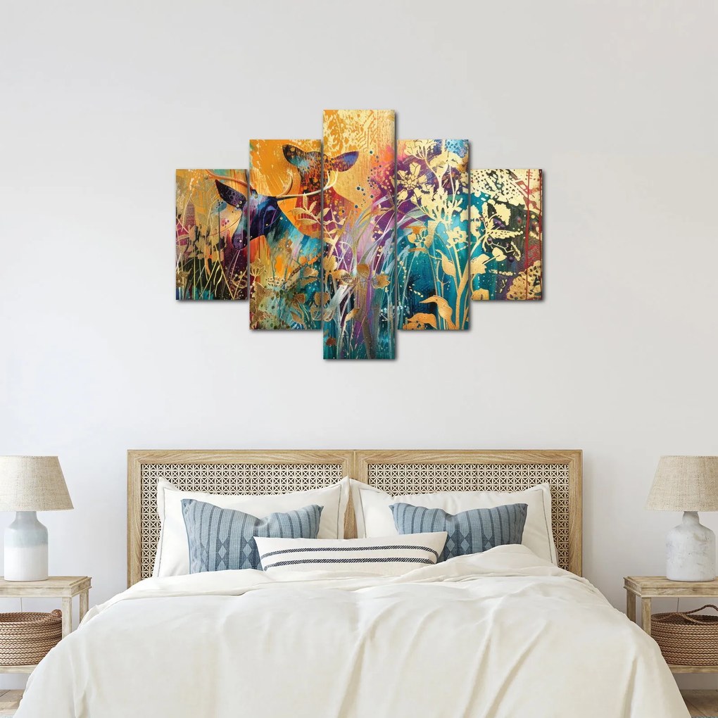 Tablou - Pictura abstractă a naturii (150x105 cm)