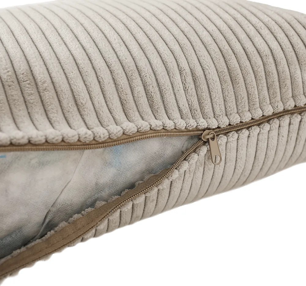 Canapea foarte spaţioasă, maro deschis, bej, crem, GILEN BIG SOFA