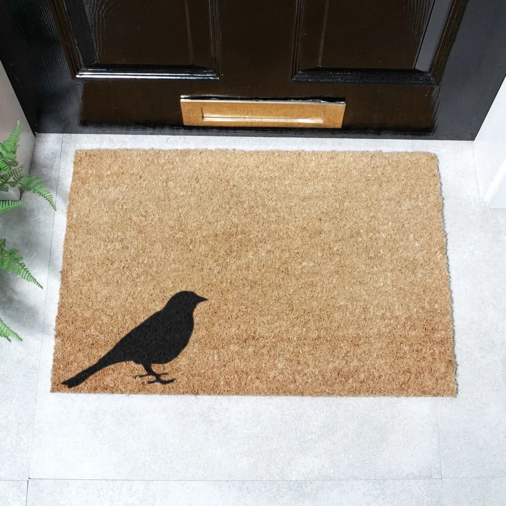 Covoraș de intrare din fibre de nucă de cocos 40x60 cm Bird – Artsy Doormats