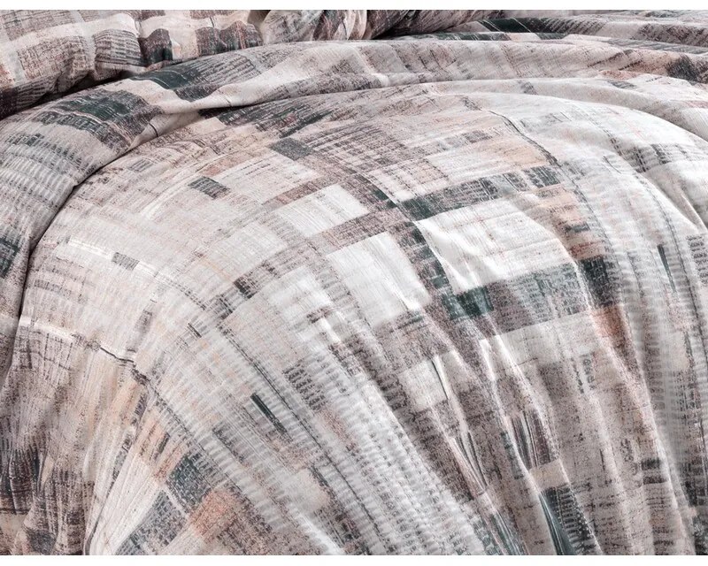 BedTex Lenjerie de pat din bumbac Alvaro gri, 220x 200 cm, 2 bucăți 70 x 90 cm