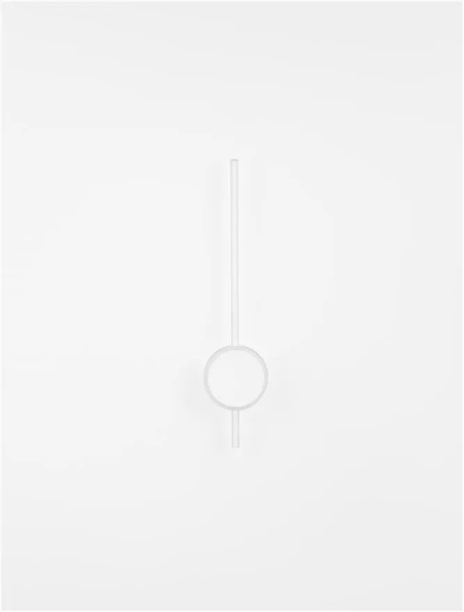 Aplica LED design modern minimalist CLOCK alba