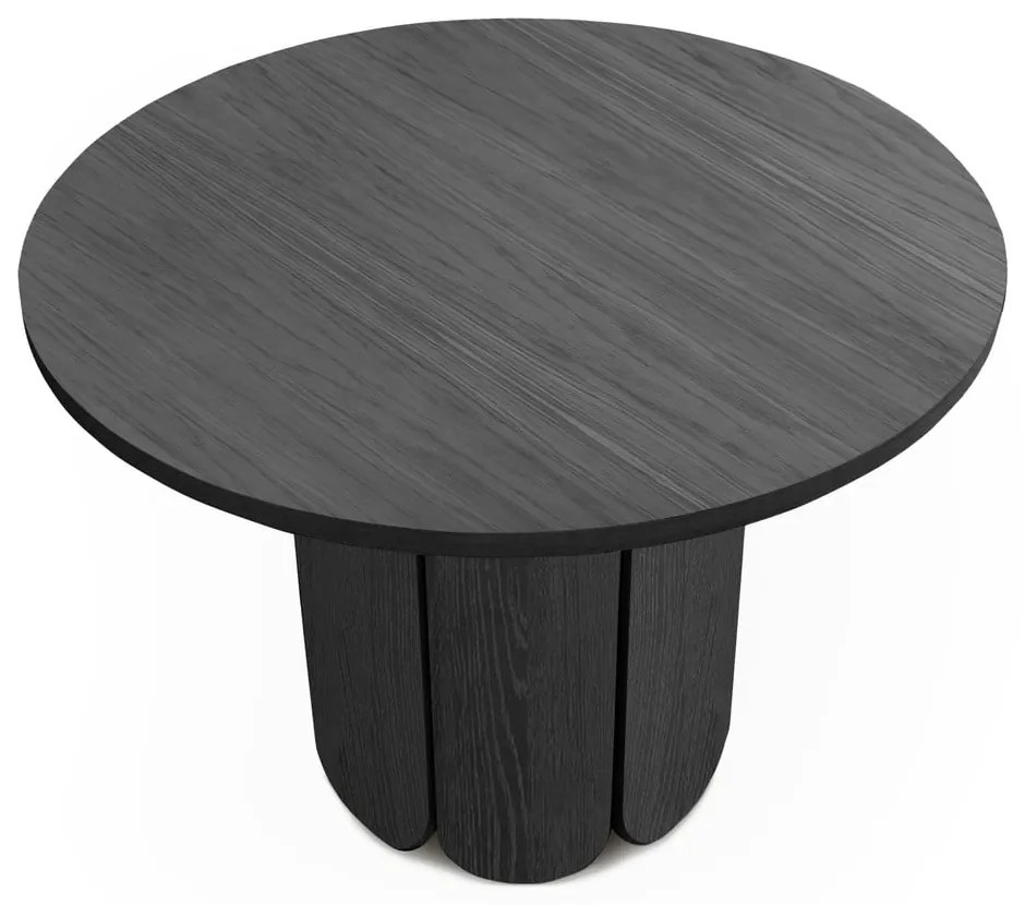 Masă de dining rotundă cu aspect de lemn de stejar ø 98 cm Soft – Woodman