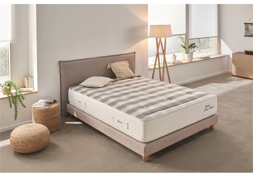 Saltea mediu-fermă cu arcuri termoregulatoare 90x200 cm Grand Spring Nature – Moonia