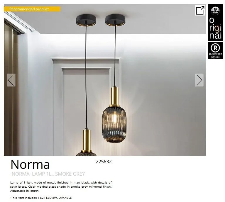 Pendul design modern Norma 14cm