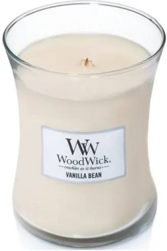 Lumânare parfumată WoodWick, cu aromă de vanilie, 275g, 60 ore