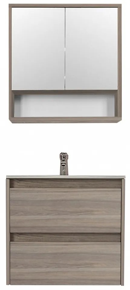 Mobilier complet de baie Porto 60 în culoarea ulmului Rauna