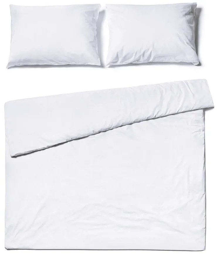 Lenjerie pentru pat dublu din bumbac Bonami Selection, 200 x 200 cm, alb