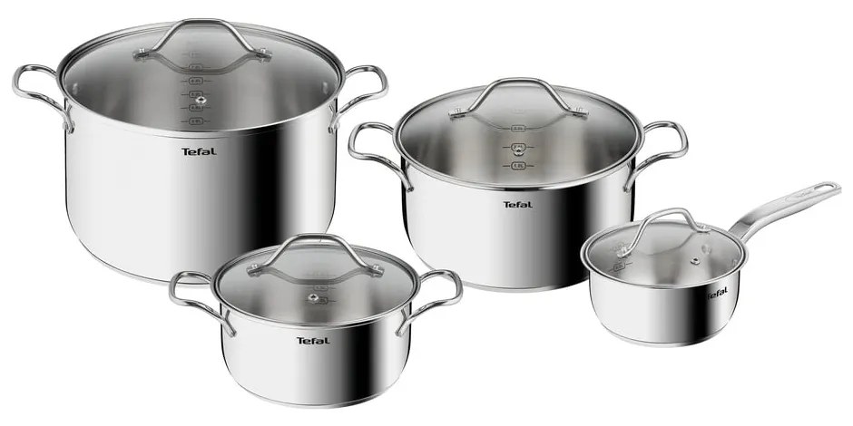 Set de vase pentru gătit 8 buc. din inox Intuition – Tefal