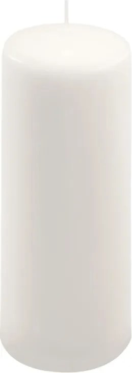 Set de lumânări tip pilon, 20 cm, Ø 7,5 cm, alb, 6 buc