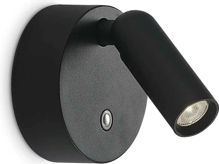 Aplica cu spot LED BEAN AP ROUND RECHARGEABLE NERO