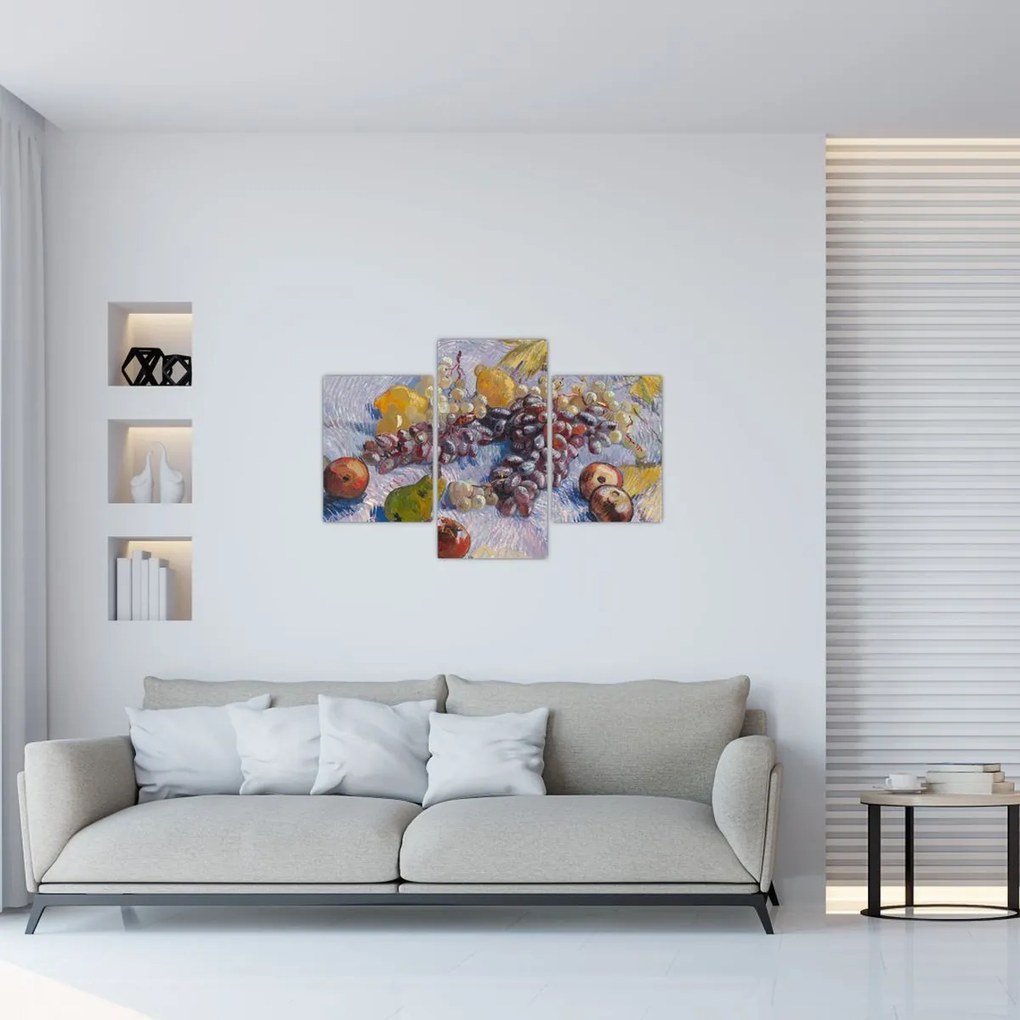 Tablou - Vincent van Gogh, Grapes, Lemons, Pears, and Apples, reproducere (90x60 cm)