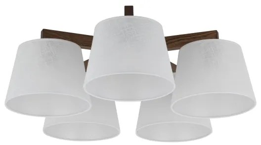 BRILAGI - Lustru LED aplicat LATTE 5xE27/15W/230V pin/alb