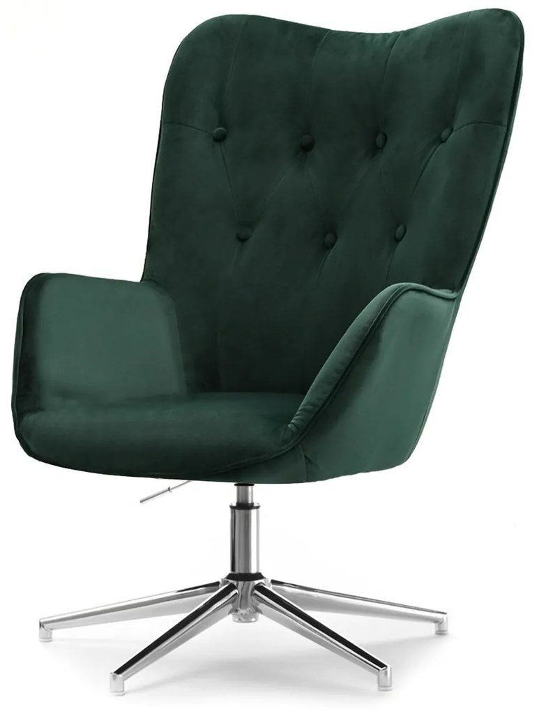 Fotoliu Truni (verde + crom). Promo -8%. 1110428