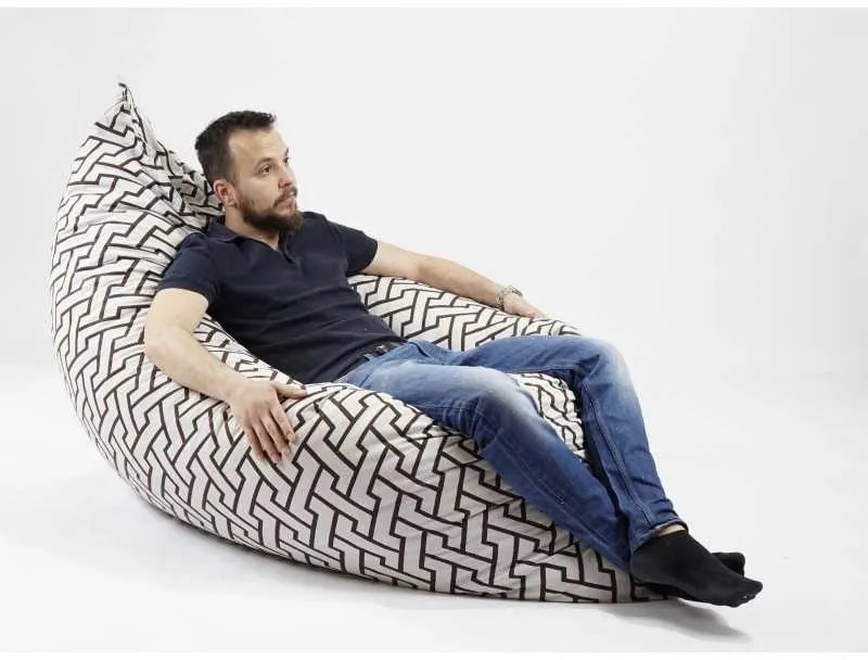 Fotoliu tip Perna Magic Pillow XXL, Material Textil - Zappity Brown