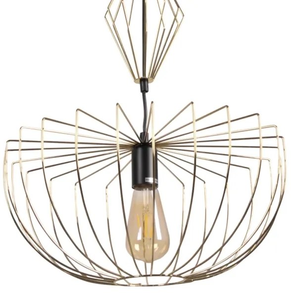 Lustră pe cablu JASMINA 1xE27/20W/230V d. 40 cm auriu