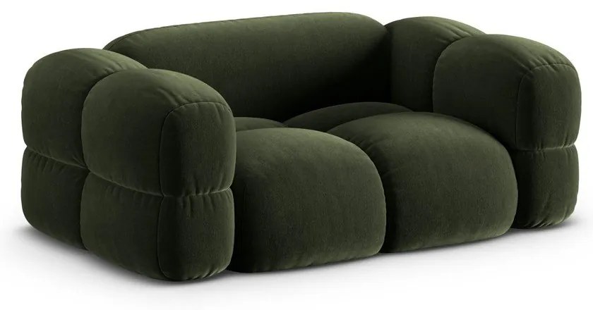 Canapea verde cu tapițerie din catifea 180 cm Loretto – Cosmopolitan Design