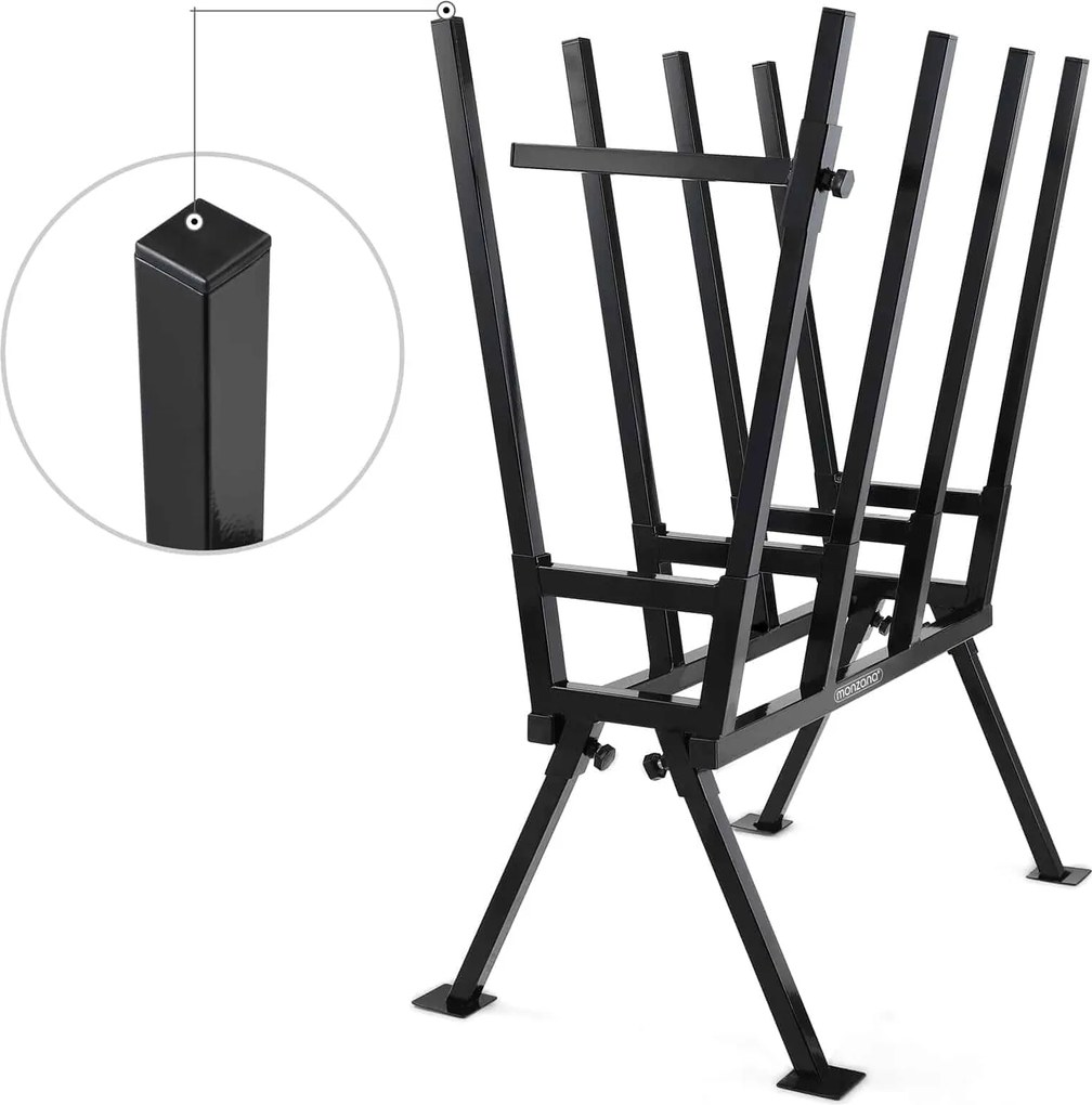 Capră de tăiat lemne AXEL, 77x50x105cm, negru Gardebruk
