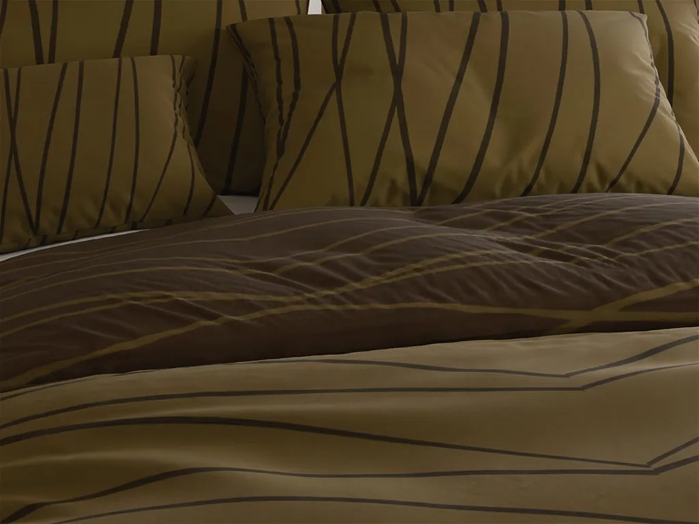 Lenjerie de pat din bumbac SOFIA DREAM maro Dimensiune lenjerie de pat: 70 x 90 cm | 140 x 200 cm