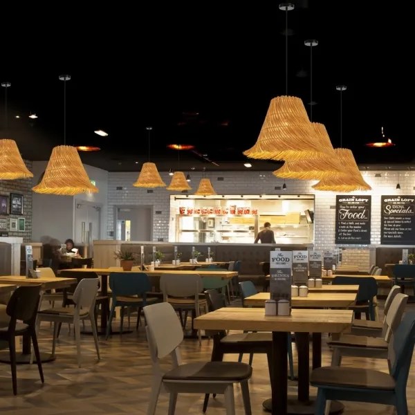 Lustră pe cablu Immax 08273L NATURALEZA 1xE27/40W/230V d. 45 cm ratan