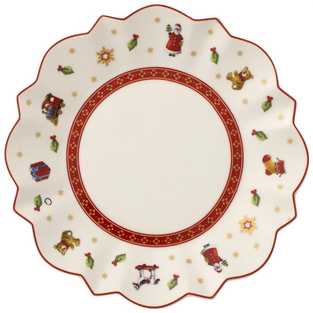 Farfurie de Crăciun, pentru micul dejun-albă, colecția Toy's Delight - Villeroy & Boch