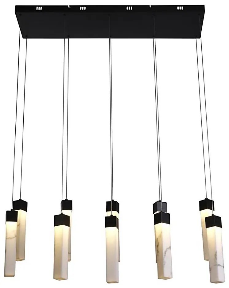 Searchlight 10879-10BK - Lustră LED suspendată pe cablu MOONBEAM LED/56W/230V