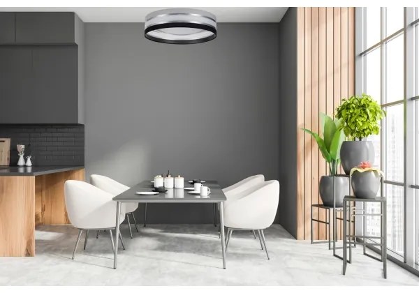 Plafonieră LED dimabilă SMART CORAL 24W/230V Wi-Fi Tuya negru/gri + telecomandă