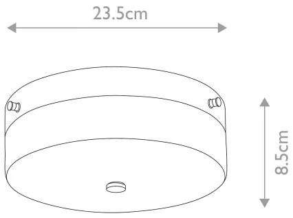 Plafonieră LED pentru baie Elstead TAMAR-F-M-PG TAMAR 1xGX53/5,7W/230V IP44