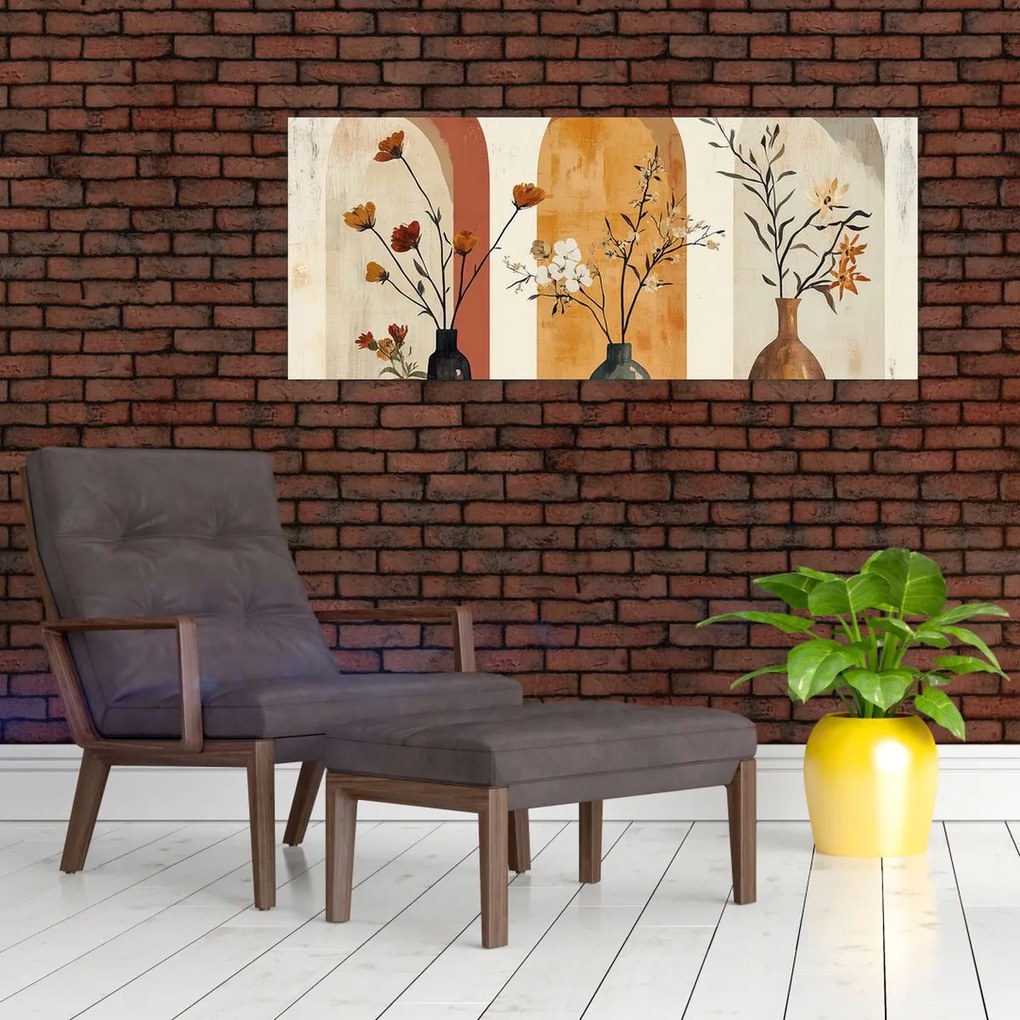 Tablou - Vaze în arcade (120x50 cm)