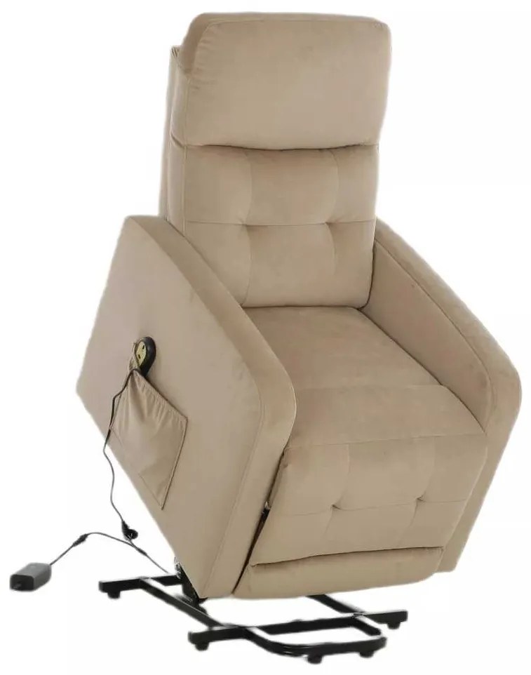 Scaun reclinabil Lennox II Velvet, bej