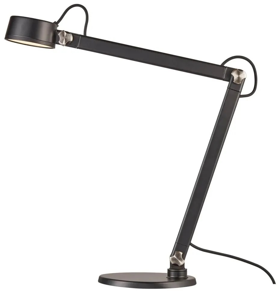 Lampa 3 in 1, lampa de birou sau aplica de perete moderna NOBU negru