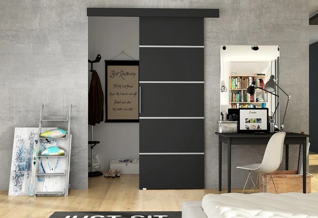 Expedo Ușă glisantă DOLANO III, 86,5x205, negru