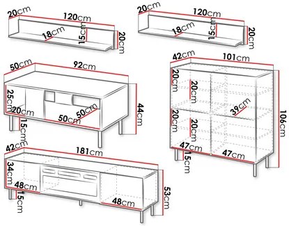 Mobilier living Lasiowa V (cashmir). 1122429