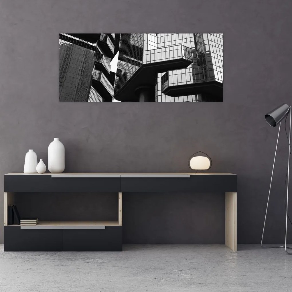 Tablou - Cladiri de sticlă (120x50 cm)